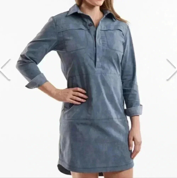 Title Nine Wren Utility Shirt Dress - Miku - Picture 6 of 8